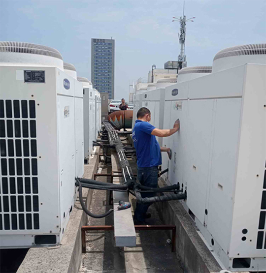 凌云中央空调制热和不制冷系统维修方法